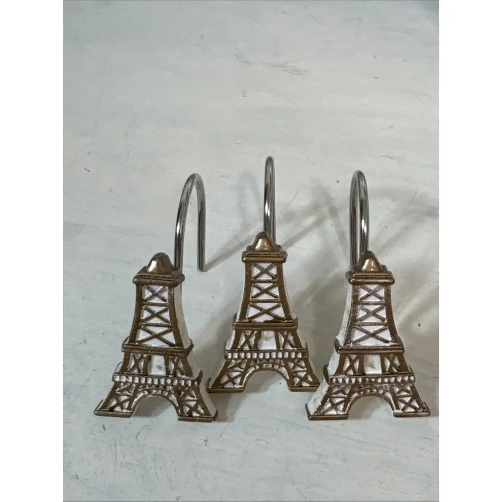 Set Of 12 Avanti Paris Sculpted Shower Hooks